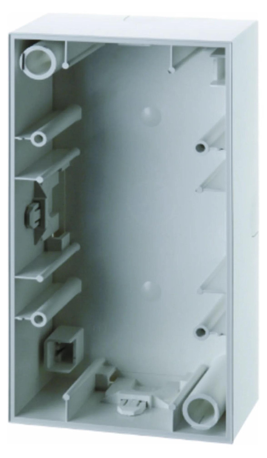 Hager BER S1 AP behuizing dubbel polarwit mat
