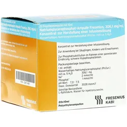 Natriumglycerophosphat Ampulle Infusions 20X10 ml
