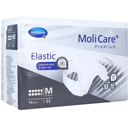 MoliCare Premium Elastic, 10 Tropfen, Gr. M, 85 - 120 cm Hüftumfang 14 St