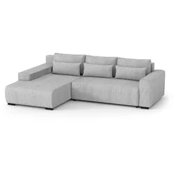 ECKSCHLAFSOFA Benny hellgrau links