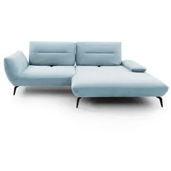 Ecksofa Payton Stoff Blau Hellblau