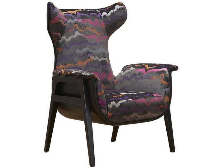 Xlmoebel Ohrensessel Lounge Relaxsessel im Schlangen-Design aus hochwertigem Stoff (Sessel), Hergestellt in Europa