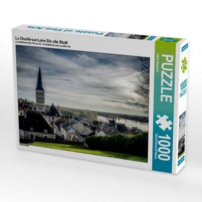 CALVENDO Puzzle La Charité-sur-Loire Die alte Stadt | 1000 Teile Lege-Größe 64x48cm Foto-Puzzle für glückliche Stunden