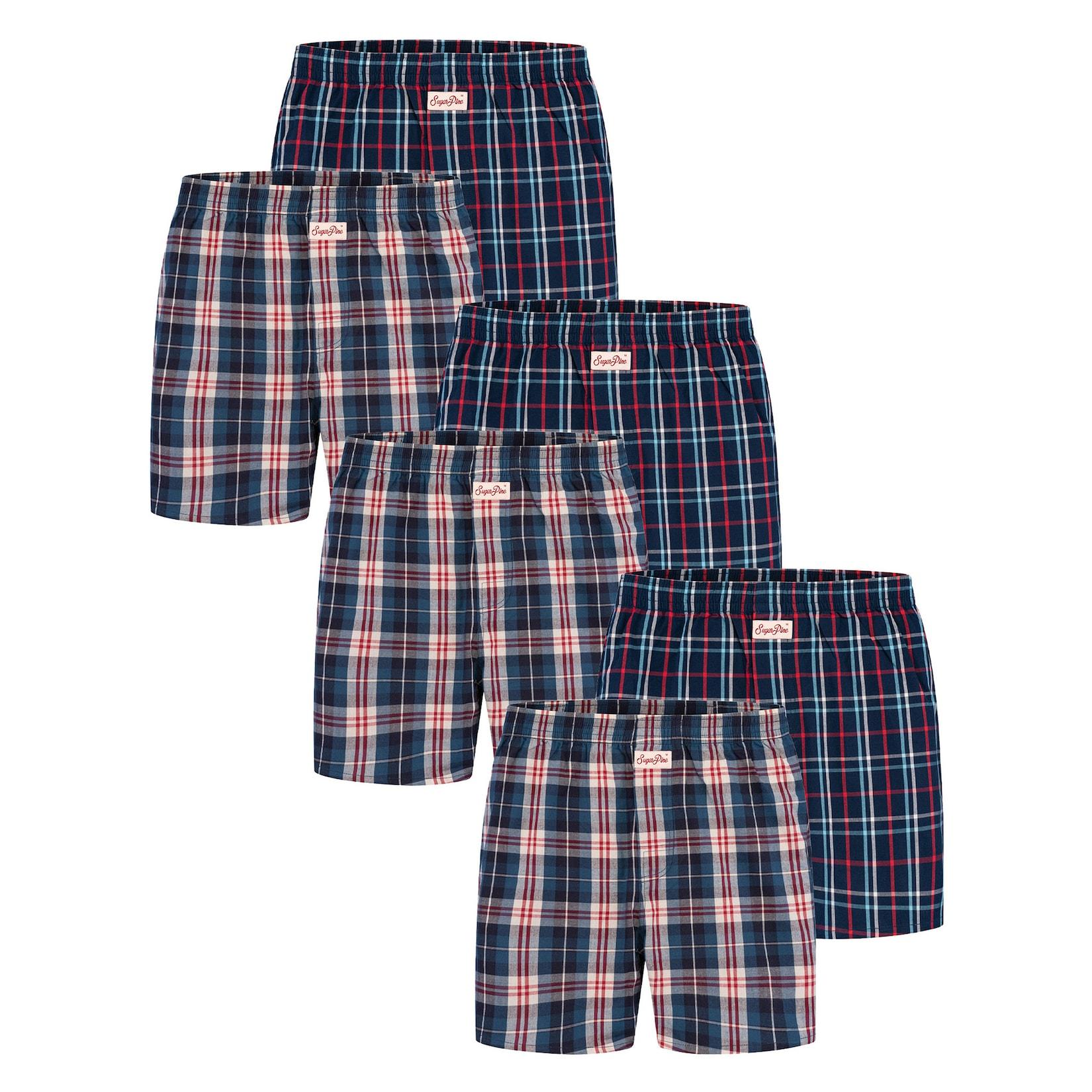 Sugar Pine Herren Boxer Mix Karos 6er Pack