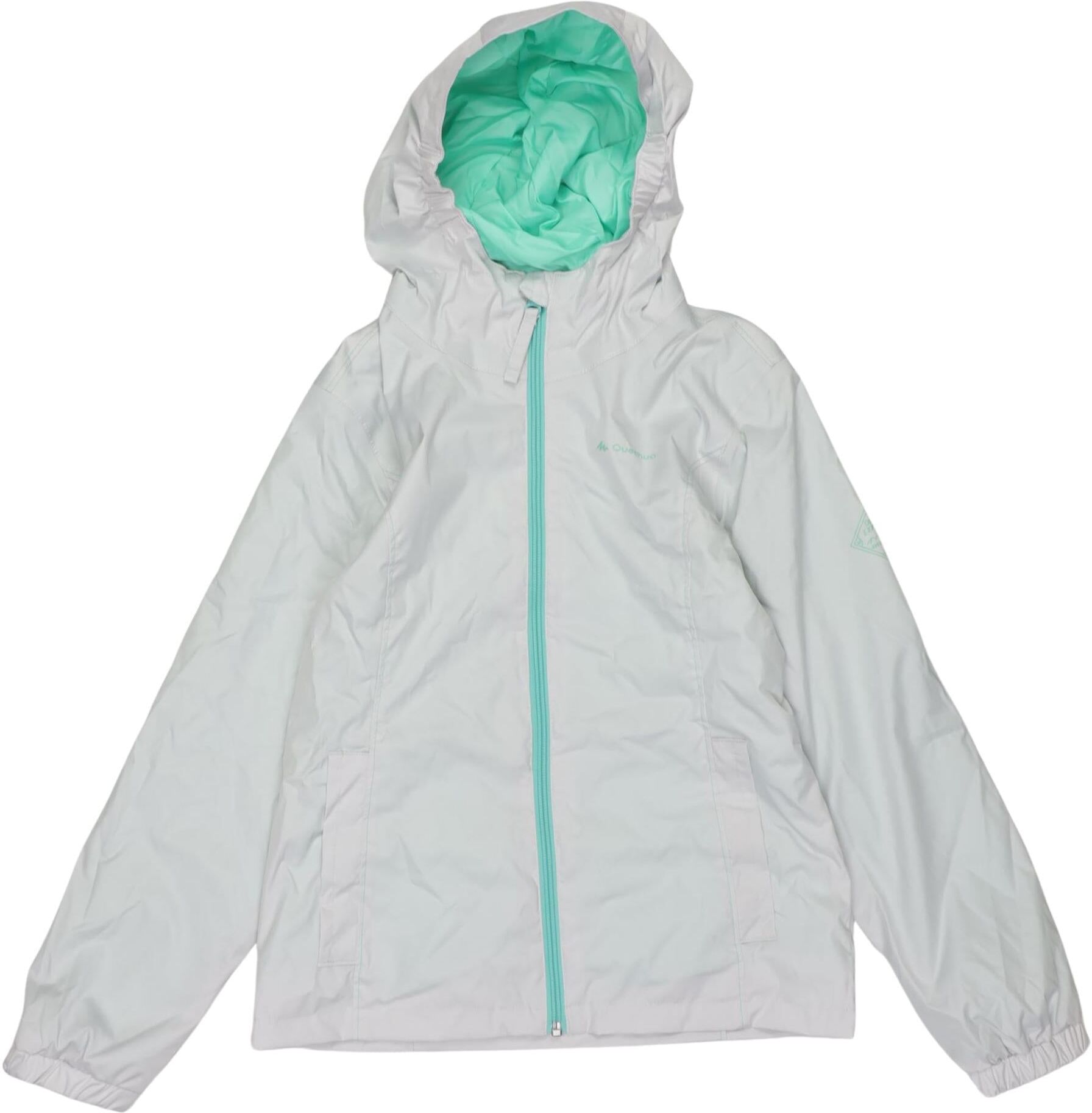 quechua Jungen Jacke oder Mantel, Hellgrün, Gr. EU 134/140, Synthetik - Second Hand