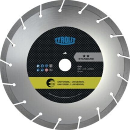 TYROLIT Disque de tronçonnage diamanté STANDARD** Universel, ⌀ disque : 125mm (467444)