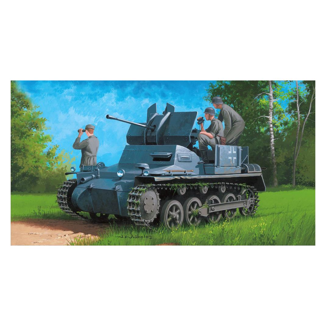 Hobby Boss German Flakpanzer IA w/Ammo.Trailer (80147)