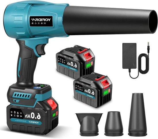 Yofidra Accu Bladblazer - Elektrische Blower met Krachtige Turbo Motor (33.000 RPM) - Zwart