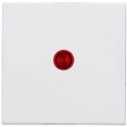 Kopp 490076000 HK07-Flächenwippe mit Linse rot Farbe:arktisweiß