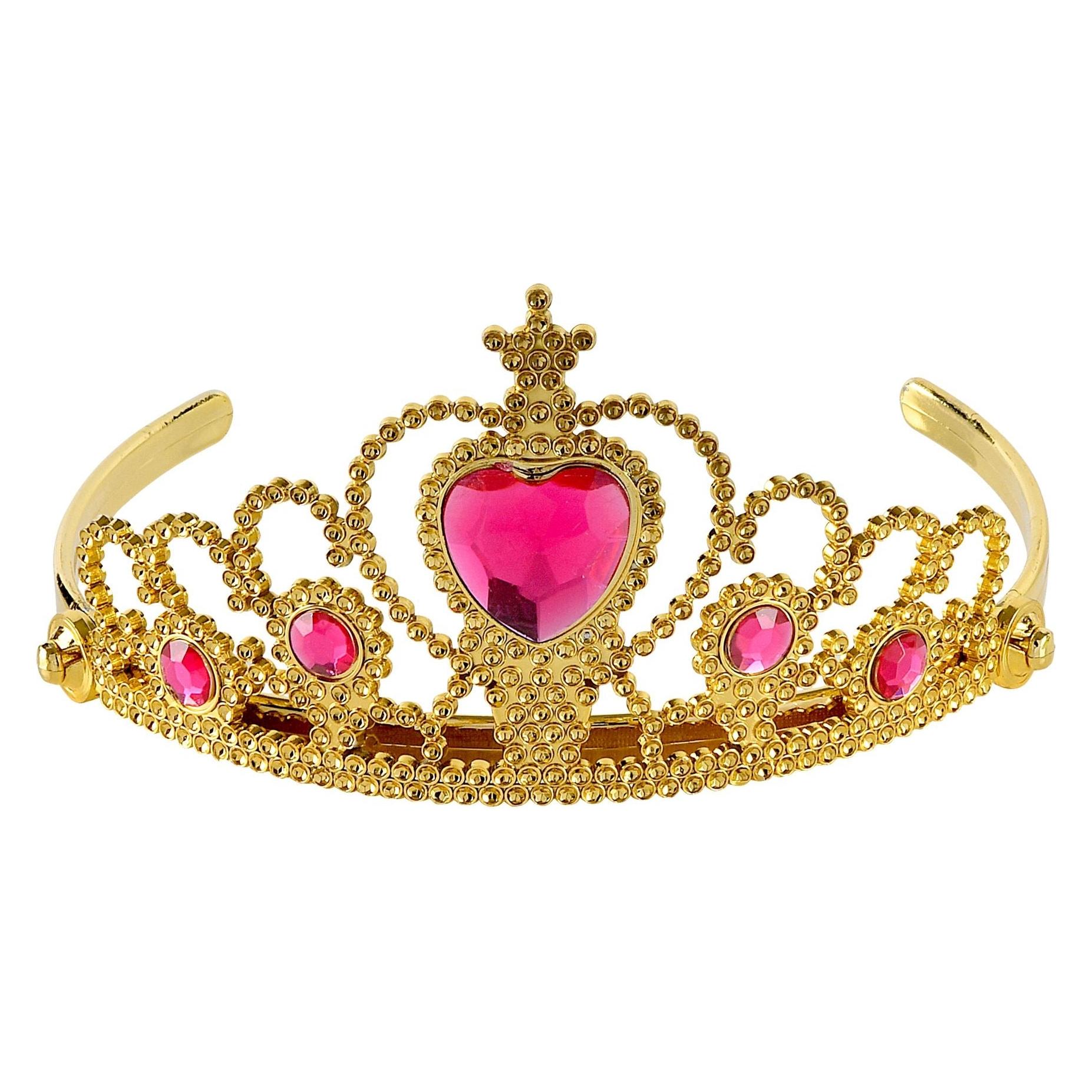 Widmann - Tiara mit Edelsteinen für Kinder, verschiedene Farben, Prinzessin, Fee, Kostüm, Accessoire (WI09786)