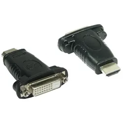 Alcasa DVI-HDMI Kabeladapter DVI 24+1 Schwarz
