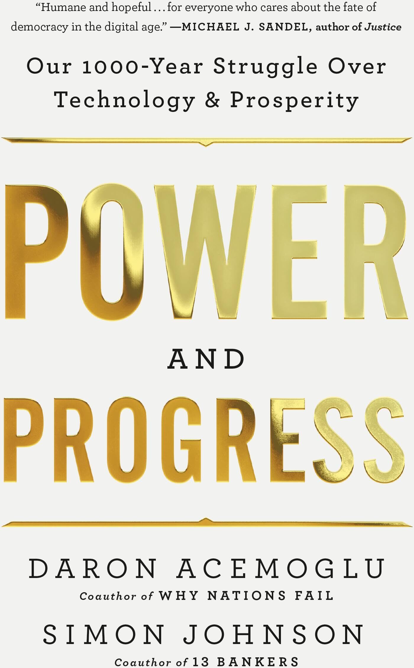 Daron Acemoglu - Power and Progress: Our Thousand-Year Struggle Over Technology and Prosperity - Preis vom 30.09.2026 22:30:23 h