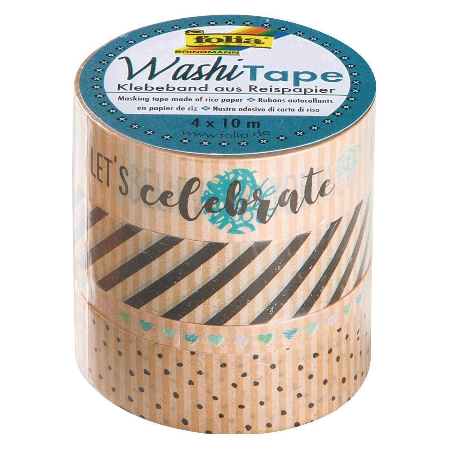 Folia Washi-Tape 4er Set Kraftpap.II (26447)