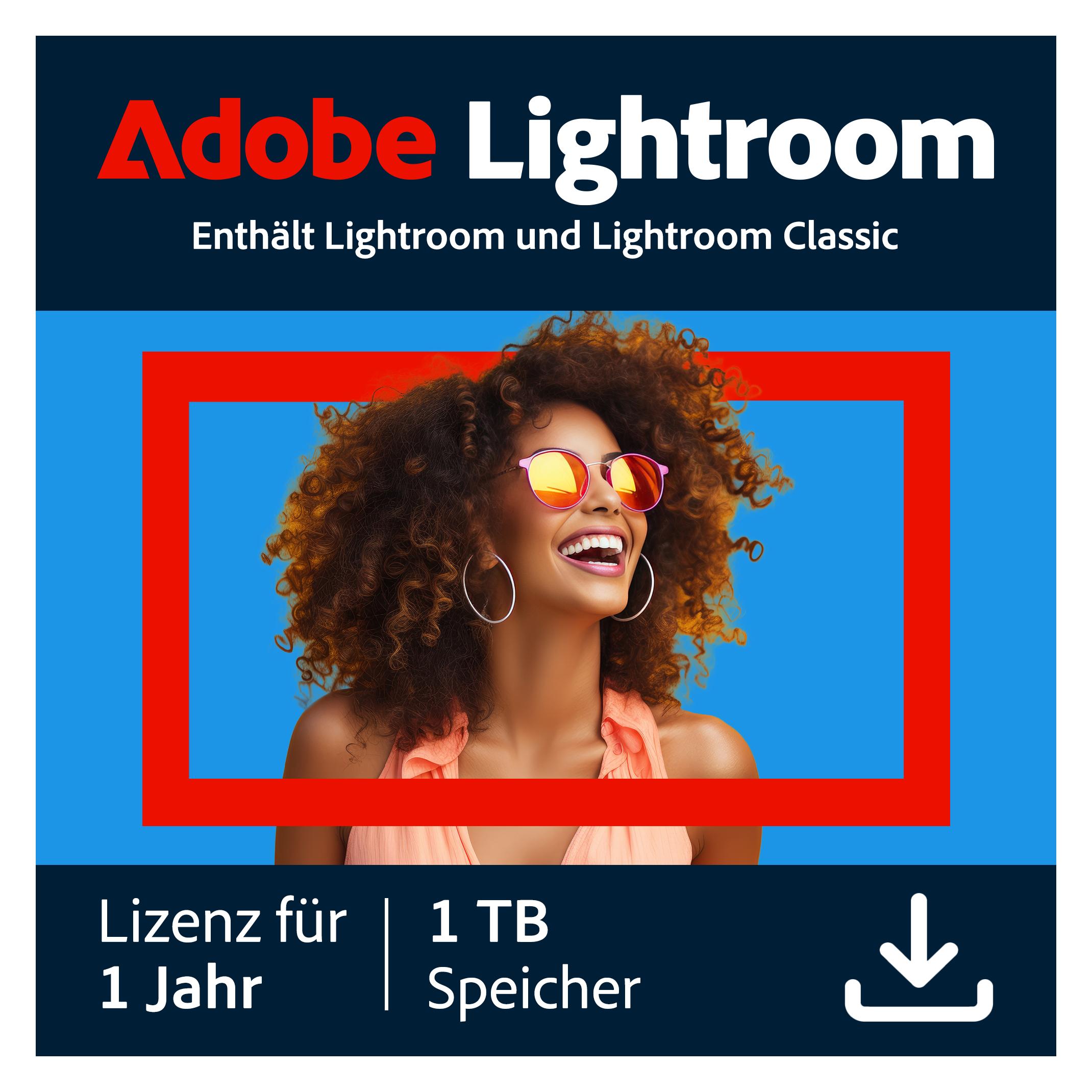 Adobe Lightroom CC + Classic (1 User, 1 Geräte/User, 12 Monate) (65321162)
