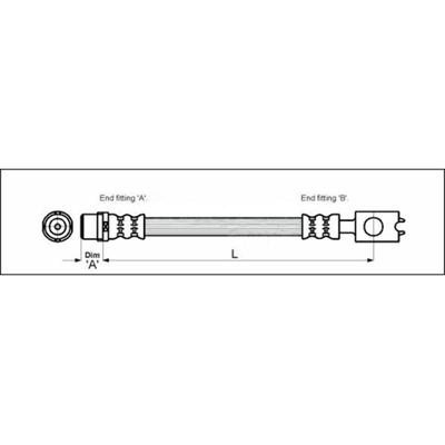METZGER AUTOTEILE Bremsschlauch 4116222 für VAG
