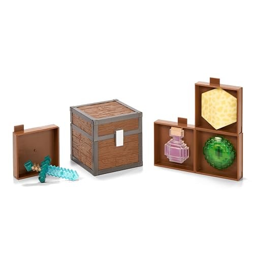 The Noble Collection Minecraft Set Final Loot Chest 10 cm