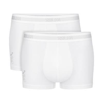 Trunk SLOGGI "SLG Base", Herren, Gr. M, Single Jersey, weiß, Single Jersey, Obermaterial: 95% Baumwolle, 5% Elasthan, körpernah, Unterhosen, ohne Eingriff, modern, Logobund, Cotton-Mix
