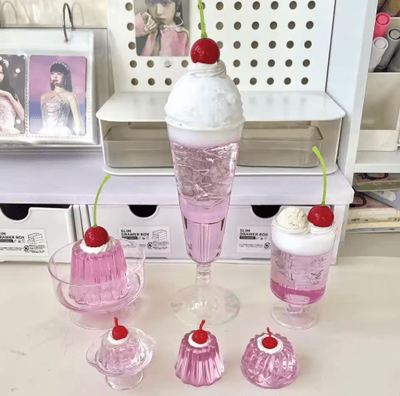 Inspire Picks Kawaii Retro Pudding Ornament Japanese Style Dessert Decor For Room & Photo Props jelly Pudding