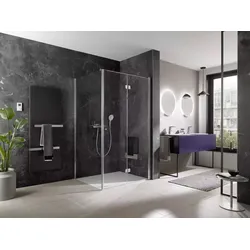 HSK Wandverkleidung „RenoDeco“ 1250 × 2550 mm Seidenmatt, Marmor, Perlato-Anthrazit