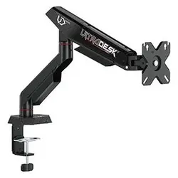 Ultradesk SWORD Single Positionierbarer Halter für Monitor, schwarz, 12KG, 17"-40" (Tisch, 40", 12 kg), Monitor Halterung, Schwarz