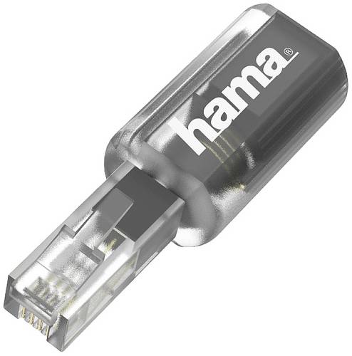 Hama Telefon (analog) Adapter Schwarz (transparent)