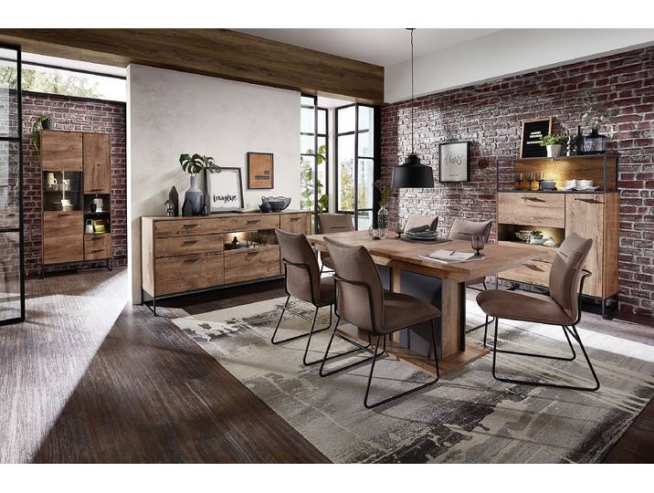 Buffet haut compartiment ouvert 99 x 151 x 38cm Marron