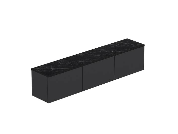Meuble TV en bois Neon - 160 x 32 x 35 cm - Anthracite