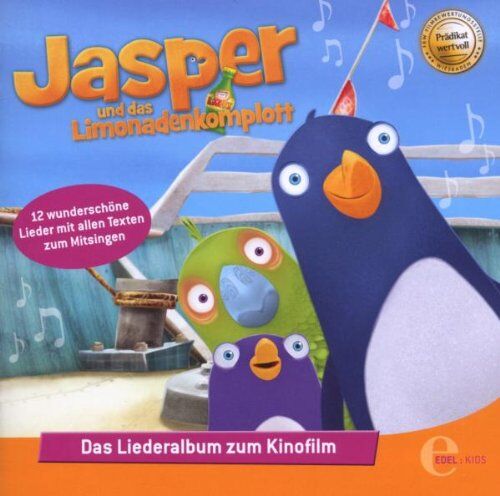 Jasper - Jasper und das Limonadenkomplott (Das Liederalbum zum Kinofilm) - Preis vom 09.10.2026 07:28:09 h