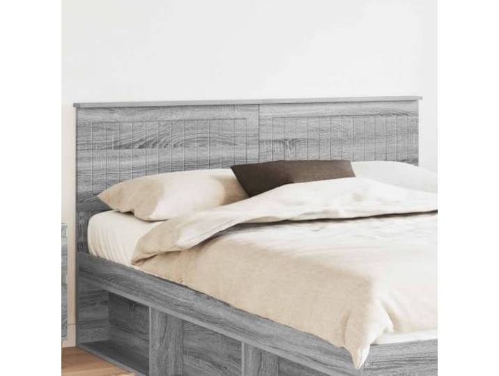 RJPLMFV Kopfteil, grau, Sonoma, Holz Modernes Design, einfache Pflege, rechteckige Form, einfache Montage zu zweit