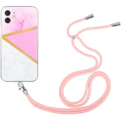 Hülle Handy Schutz für Apple iPhone 12 Mini Handykette Case Cover Bumper Etuis