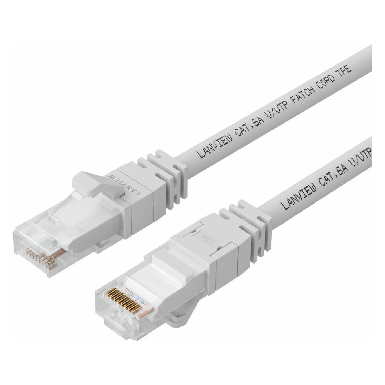 Lanview CAT6A UTP 3m White LSZH (CAT6a, 3 m) (LV-UTP6A03W)