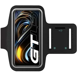 SmartFitness Realme GT 5G Handy Sport Armband, Smartphone Sportarmband, Schwarz