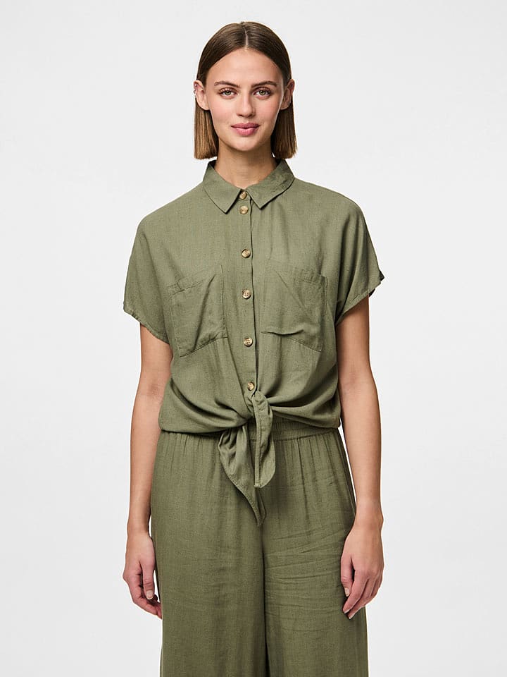 Pieces Bluse "Pia" in Khaki - XS