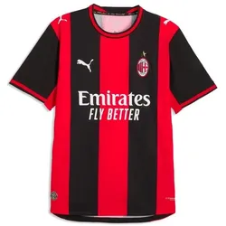 Puma, Herren, Fussballtrikot, ACM Home Jersey Authentic (S), Rot, Schwarz