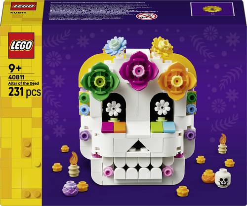 LEGO ICONS 40811 Opferaltar Bauset Deko-Totenkopf zum Día De Los Muertos