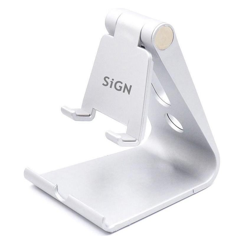 SIGN Universal Desk Stand for Mobile/Tablets - Silver (SDSD100SL)