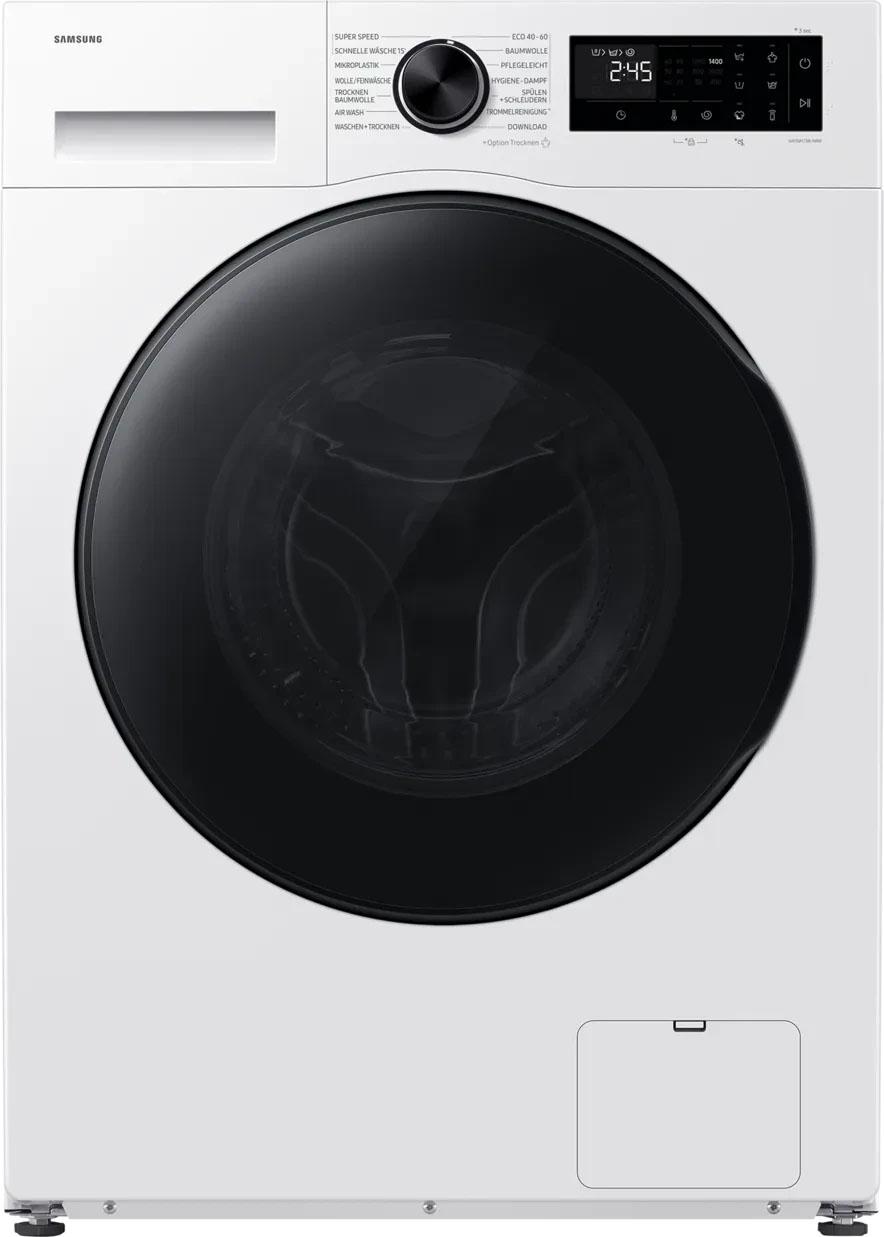 Samsung 9+6 kg Waschtrockner WD5000H mit AI EcoBubble /A + (-35%), Frontlader, Freistehend, Weiß, Links, Schwarz, Tasten, Drehregler