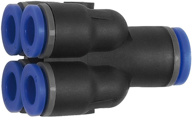Riegler Multiprises, connexion par fiche « Série Bleue », tuyau Ø 8/4x6 (218.008-6)