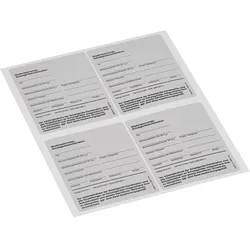 Hager FZ10TS1D Typenschild Schaltgerätekombination EN 61439, 95x115mm, 10x DIN A4 Bogen