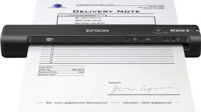 Epson WorkForce ES-60W Mobiele Documentenscanner, 600 dpi, 16-bits kleurdiepte
