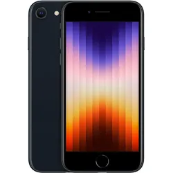 Apple iPhone SE (3rd Gen) (64 GB, Midnight, 4.70", SIM + eSIM, 5G), Smartphone, Schwarz