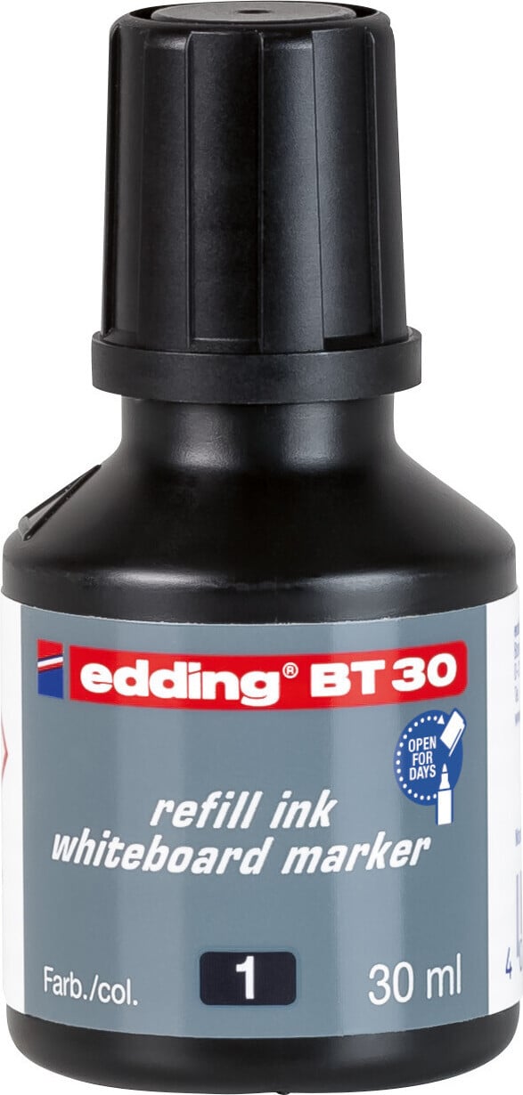 Edding BT 30 whiteboardmarker navulinkt zwart 30 ml
