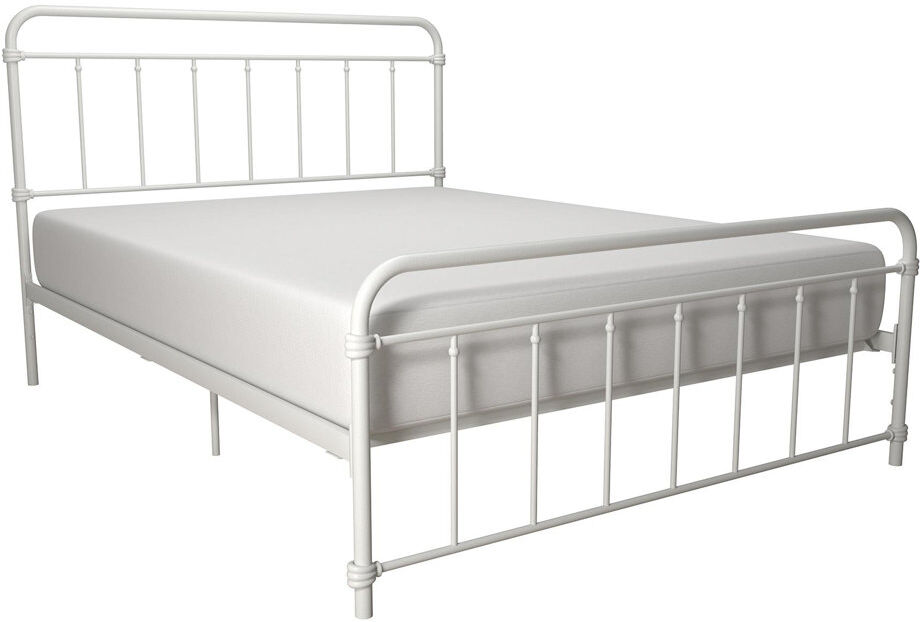 Three Posts Aanya Steel Bed White Kingsize (5')