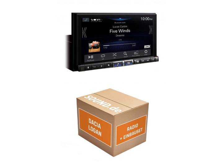 JUST SOUND best choice for caraudio Autoradio Alpine iLX-705D für Dacia Logan II Wireless CarPlay Autoradio (Freisprecheinrichtung)
