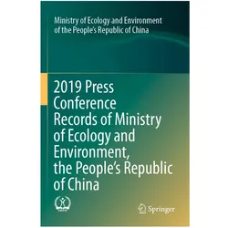 2019 Press Conference Records of Ministry of Ecology and Environment, the People's Republic of China, Fachbücher von Ministry of Ecology and Environment