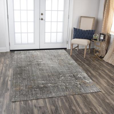 NAVATEXTURA Cara Transitional Gray Recycled Polyester Area Rug