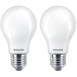 2er Pack PHILIPS E27 LED Lampe Milchglas 8,5W wie 75W warmweißes Licht
