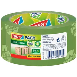tesa tesapack® Eco & Strong Packband 50 mm  x 66 m grün