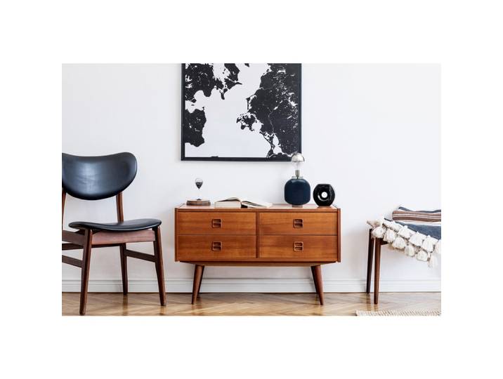 Lampe de salon en fer art deco