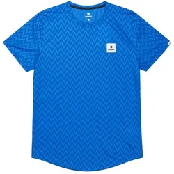 Saysky Herren Zig Zag Combat T-Shirt blau